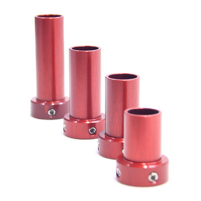 Adaptador de pilón corto de aluminio pediátrico con certificación CE longitud 75 mm diámetro 22 mm