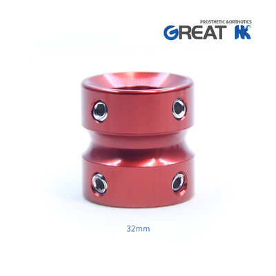 Adaptador de doble cabeza de aluminio para prótesis pediátrica con certificación CE