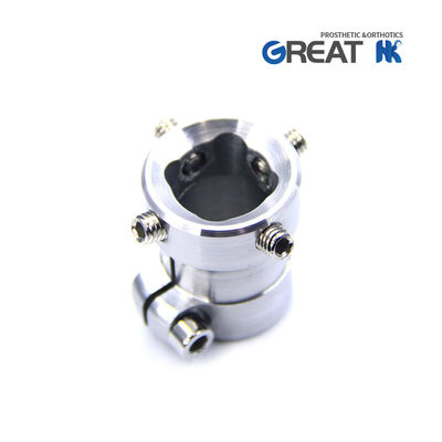 Aluminium 7075 Pediatrics Prosthetic Tube Clamp Adaptor For Lower Limb