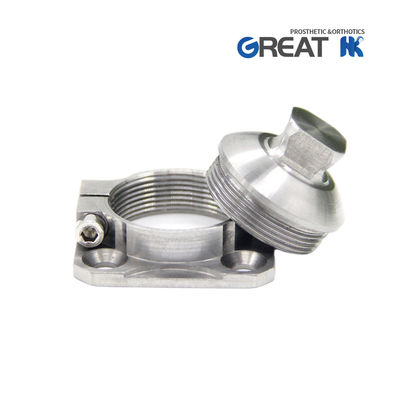 Componentes de prótesis de extremidades inferiores de acero inoxidable, adaptador de toma de pirámide