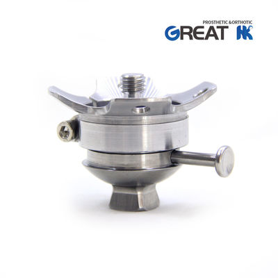 Four Anchor Stainless Steel Prosthetic Shuttle Lock With Pyramid Adapter For Below Knee Using